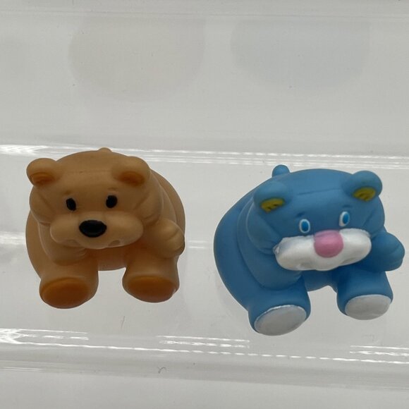 Fisher Price Loving Family Dollhouse Mini Rumple TEDDY BEAR Lot Of 2 1994 - Picture 5 of 7